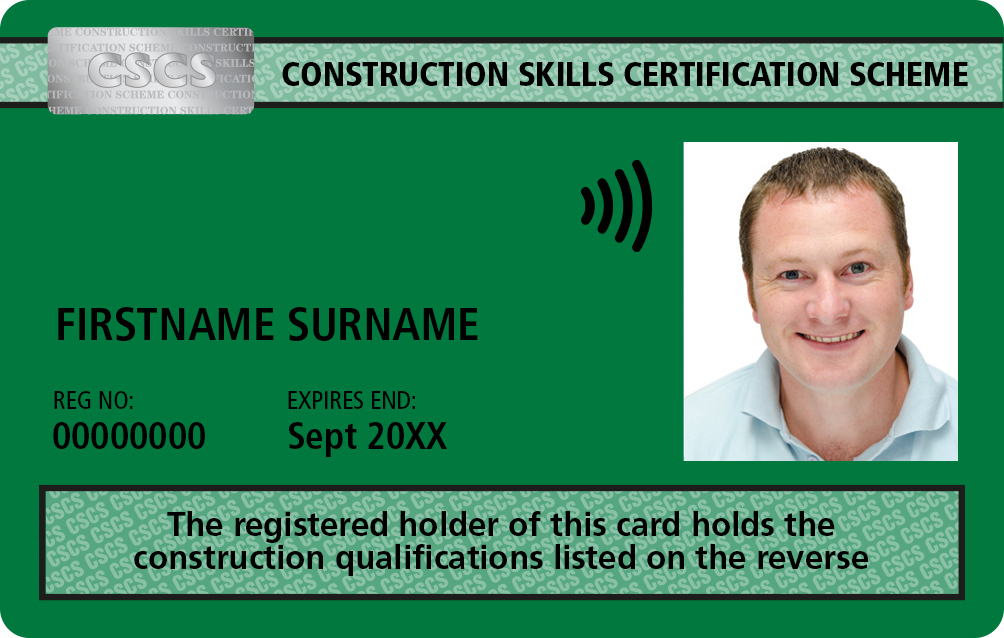 CSCS Card Sample
